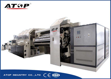 China High Output Web Coating Equipment / Roll To Roll Coater With Double Vacuum Systems supplier